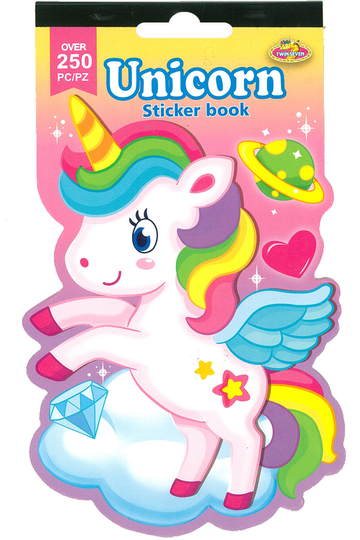 Unicorn Sticker Book: Cute Colorful Blank Sticker Book For Girls 4