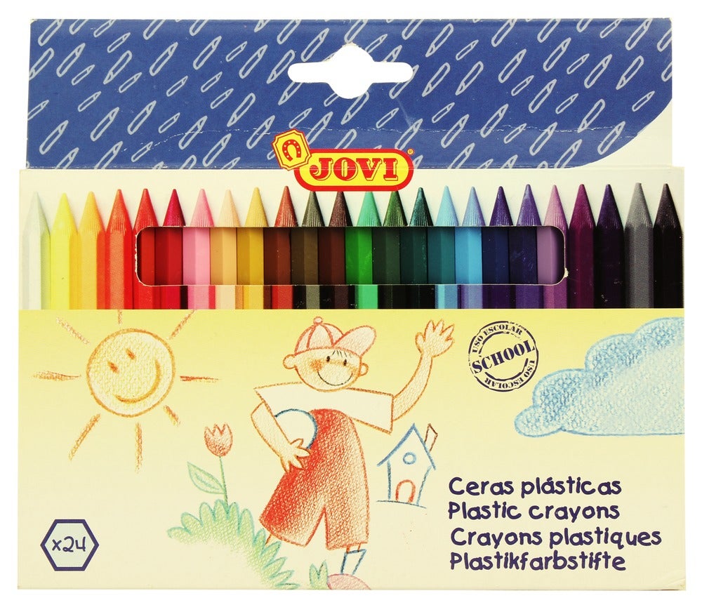 Jovi Plastic Crayons Pack 24 Whitcoulls