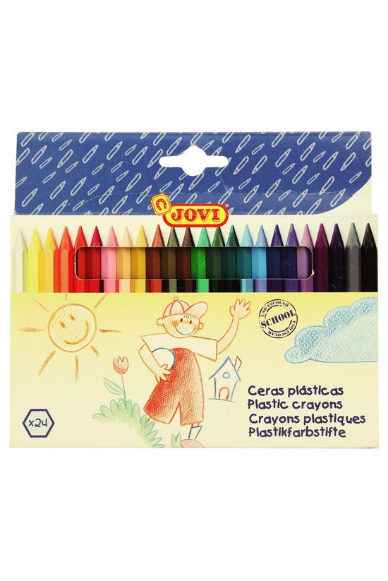 Jovi Plastic Crayons Pack 24
