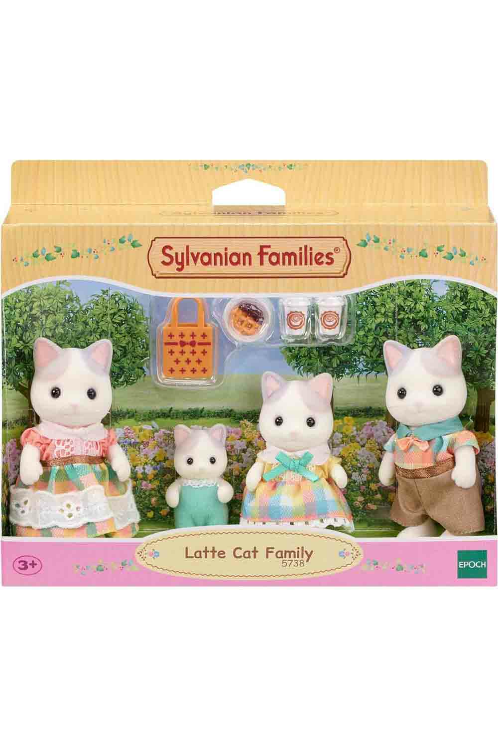 Sylvanian Families Latte Cat Family 5738 Dolls