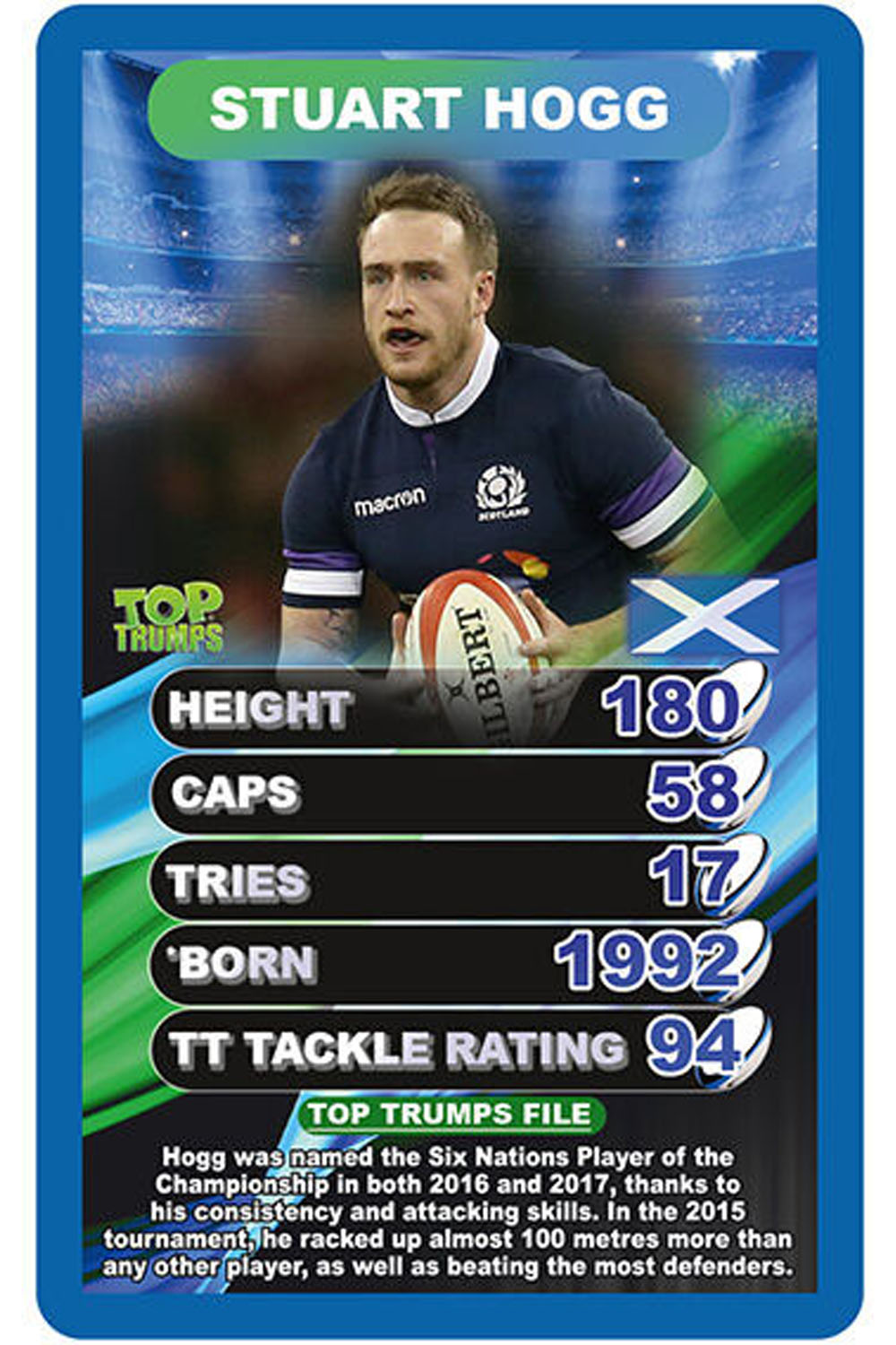 Top Trumps World Rugby Stars – Kaartspel Met Spelerstatistieken, Voor Rugbyfans, 2021 Editie