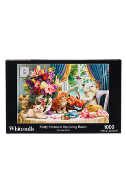 Whitcoulls 1000 Piece Jigsaw Fluffy Kittens In The Living Room