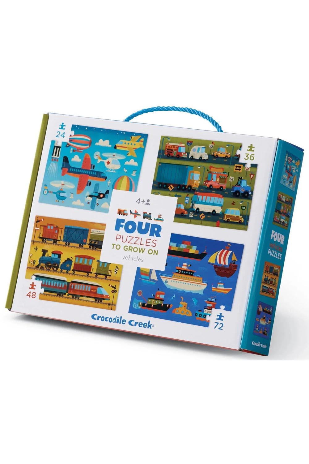 Crocodile Creek Four Puzzles To Grow On: Vehicles | Children