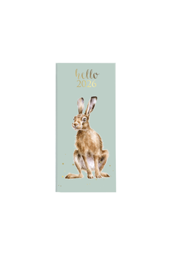 2026 Wrendale Week-to-view Hare Slim Diary