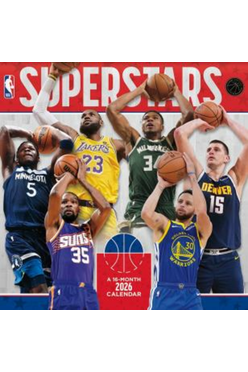 2026 Nba Superstars Wall Calendar