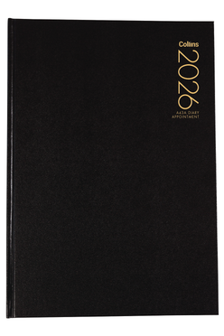 2026 Collins A43 Appointment Week-to-view Black Diary