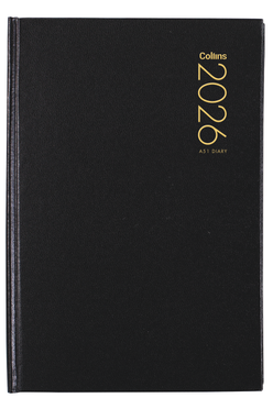 2026 Collins A51 Day-per-page Black Diary