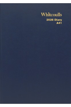 2026 Whitcoulls A41 Day-per-page Blue Diary