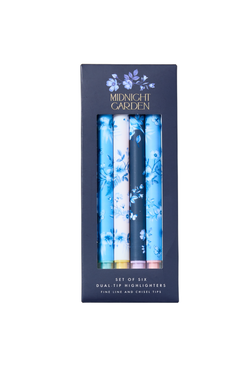Whsmith Midnight Garden Dual-tip Highlighters Pack Of 6