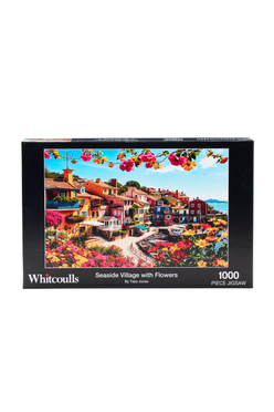 Whitcoulls Jigsaw Puzzle 1000 Pieces Seaside Village With Flowers