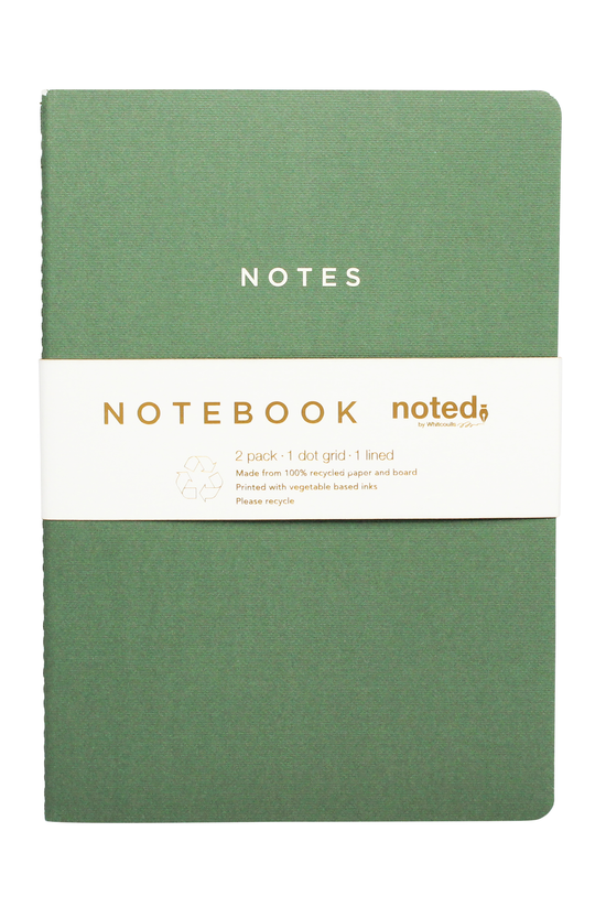 Noted Siena A5 Notebooks Green...