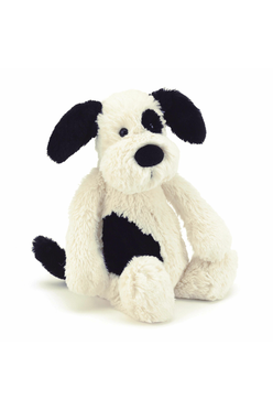 Jellycat Bashful Black & Cream Puppy Medium