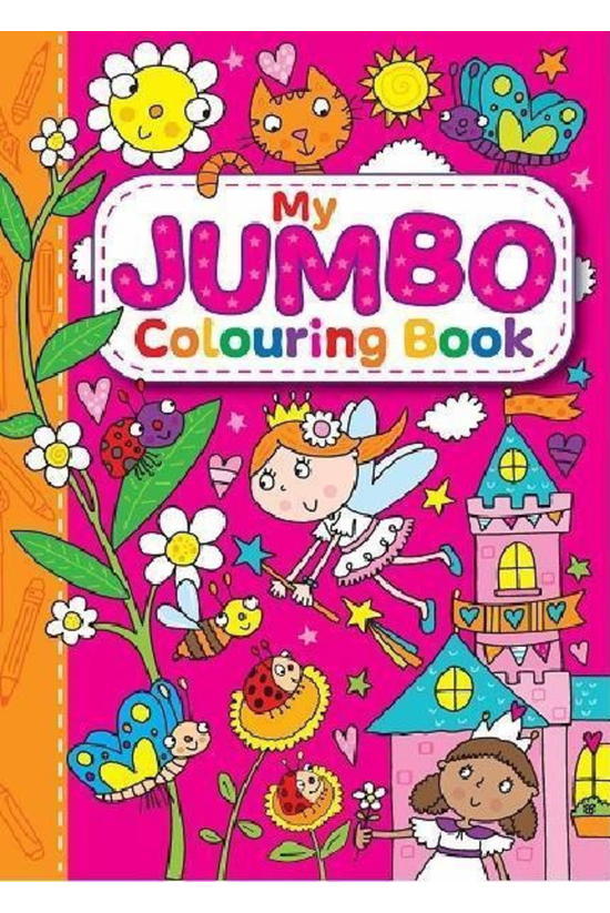 My Jumbo Colouring Book Pink