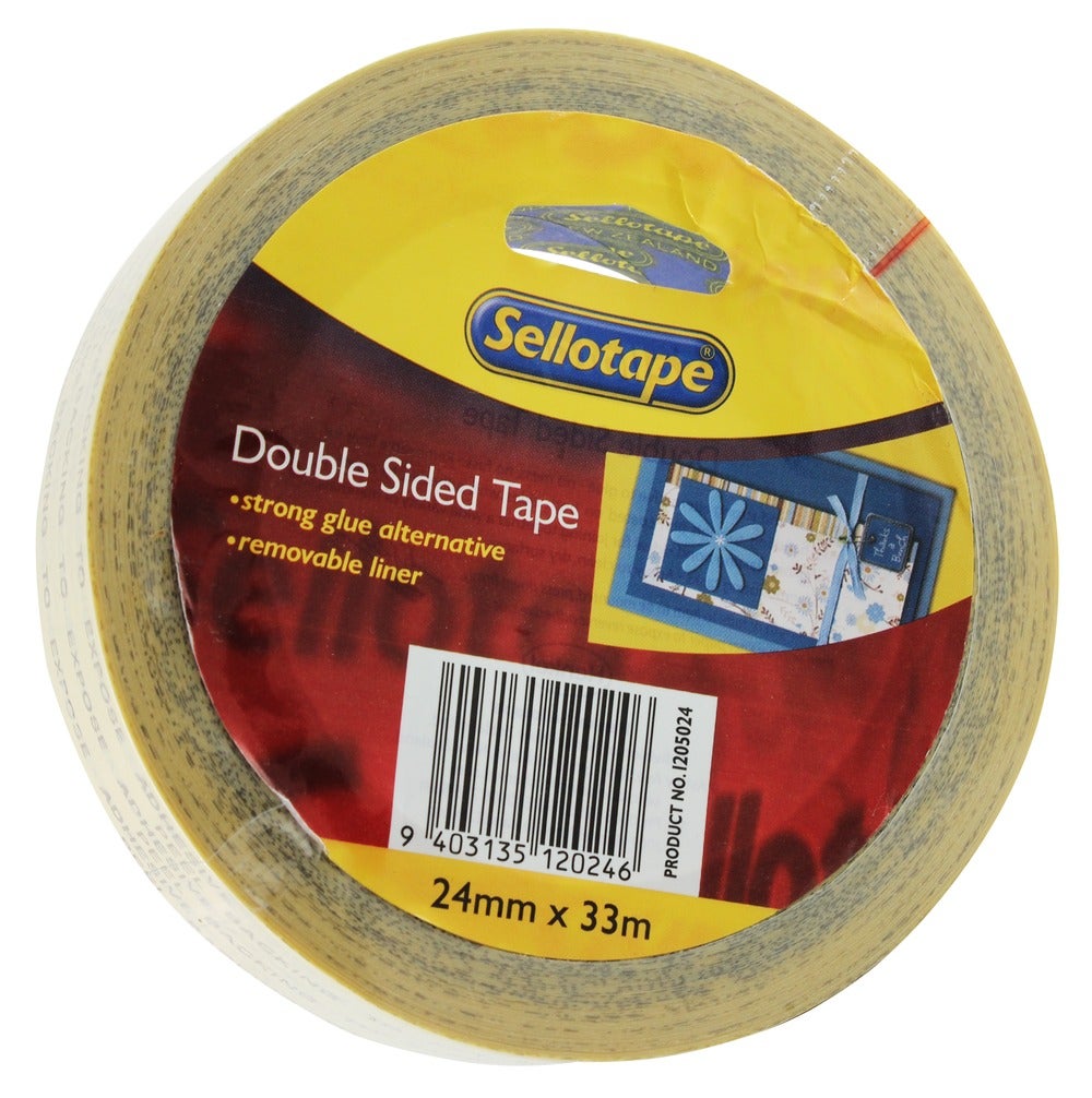 Sellotape Double Sided Tape 24mmx33m Whitcoulls