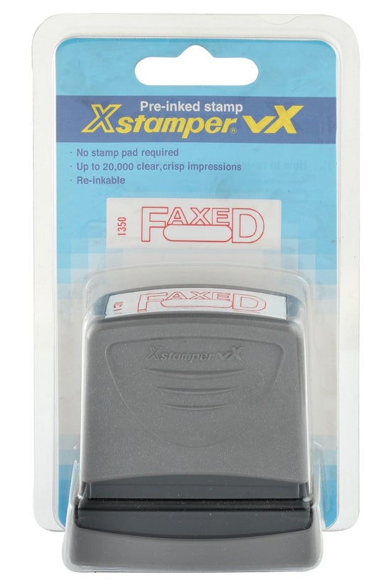 Xstamper Pre-inked Stamp Faxed...