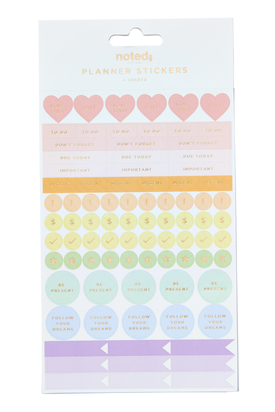 Noted Planner Stickers Rainbow...