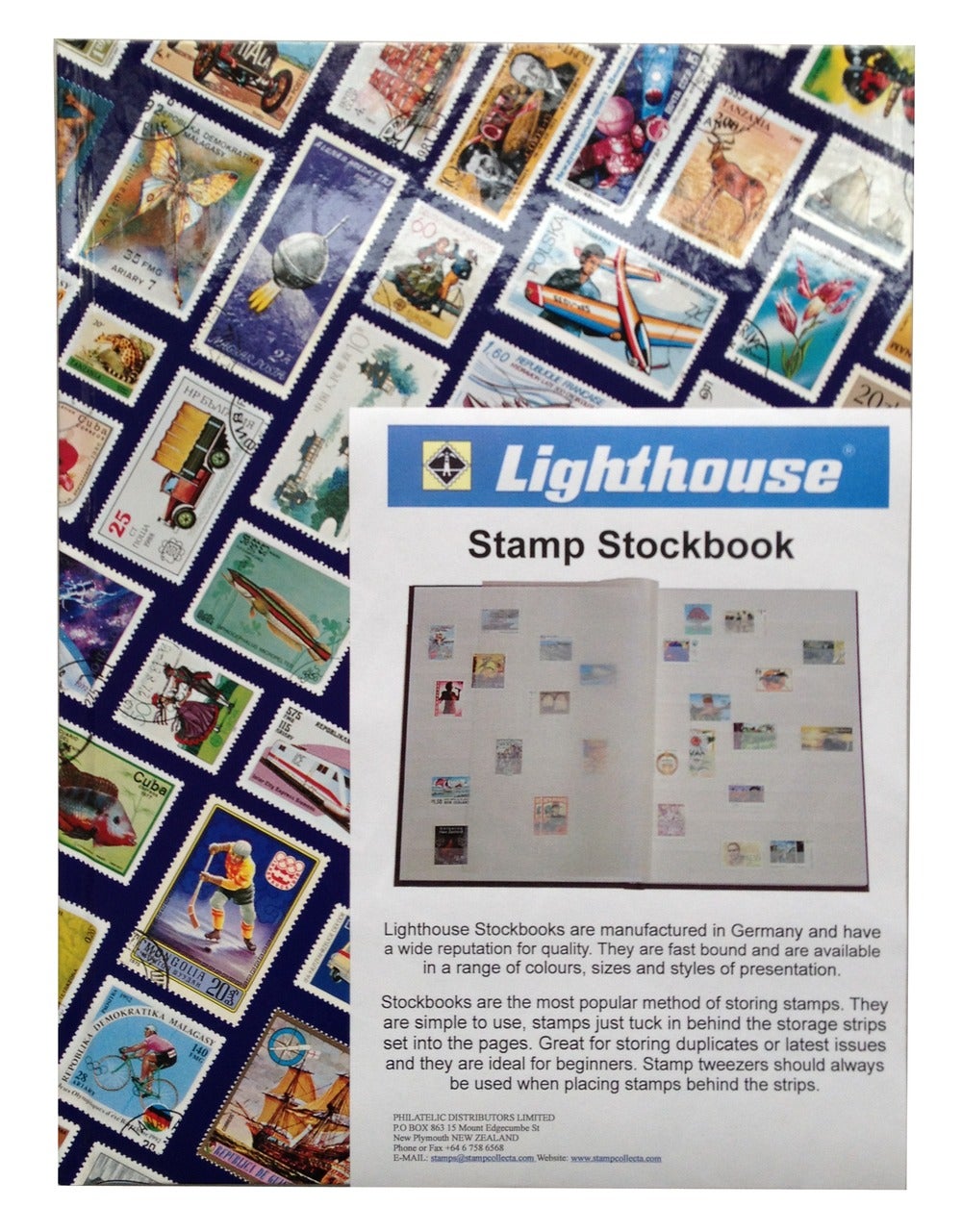 Lighthouse Stamp Stockbook L2/8 Stamp Design Whitcoulls