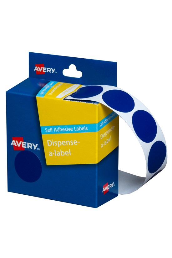 Avery Round Labels Blue 24mm B...