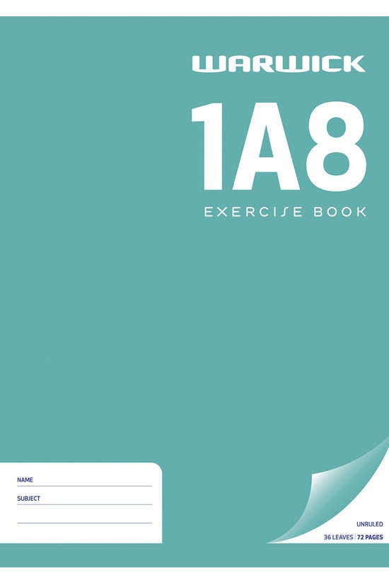 Warwick 1a8 Exercise Book A4 U...
