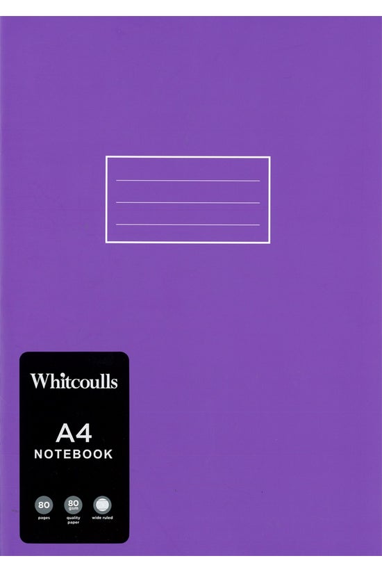 Whitcoulls A4 Notebook 40lf As...