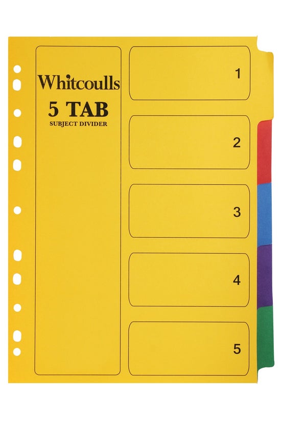 Whitcoulls Subject Dividers A4...
