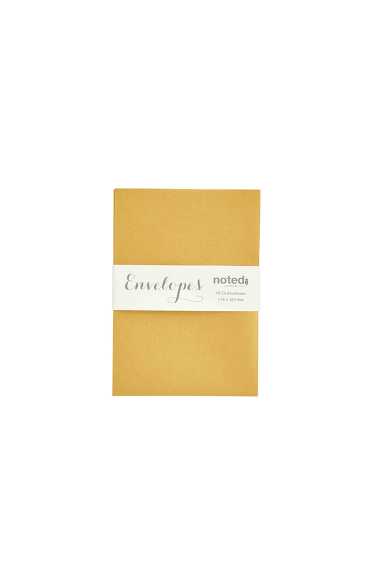 Noted Envelopes C6 Gold Pack O...
