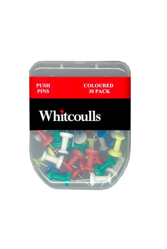 Whitcoulls Push Pins Coloured ...