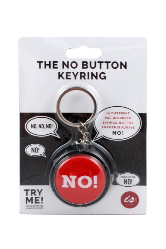 The No! Button Keyring