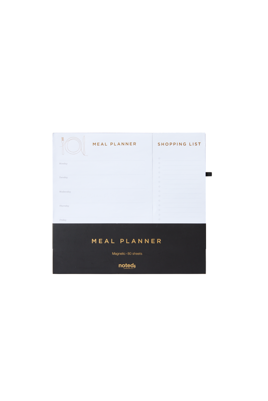 Noted Meal Planner Pad Black &...