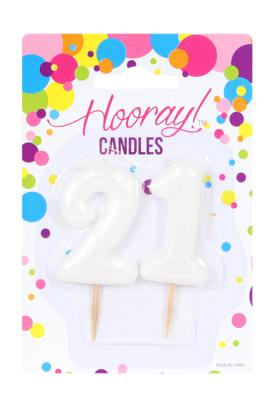 Hooray Candles Number 21 Candl...